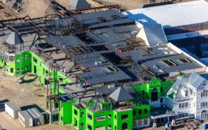 Aerial Photography, Construction of the Melaleuca Headquarters in Idaho Falls, Idaho.